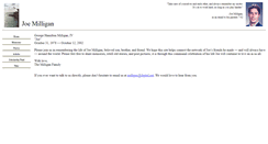 Desktop Screenshot of joemilligan.com