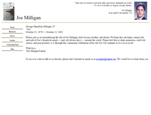 Tablet Screenshot of joemilligan.com
